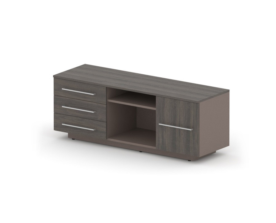 Тумба опорная RACR005 150x47x56,5 Дуб Термо/Серый камень, Серия Аккорд Директор | Accord Director. Серия Аккорд Директор | Accord Director. Серия Аккорд Директор | Accord Director