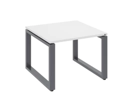 Журнальный стол с полкой 600x600x550 RM182-6x6 Белый/Серый