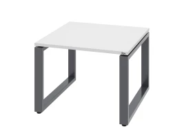 Журнальный стол с полкой 600x600x550 RM182-6x6 Белый/Серый