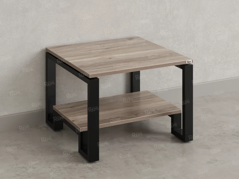 Журнальный стол с полкой 900x600x550 RM181-9x6 Дуб Маувелла/Черный