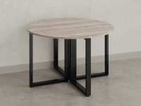 Круглый стол на О-образных опорах 1500x1500x750 RM187-15x15 Дуб Маувелла/Черный