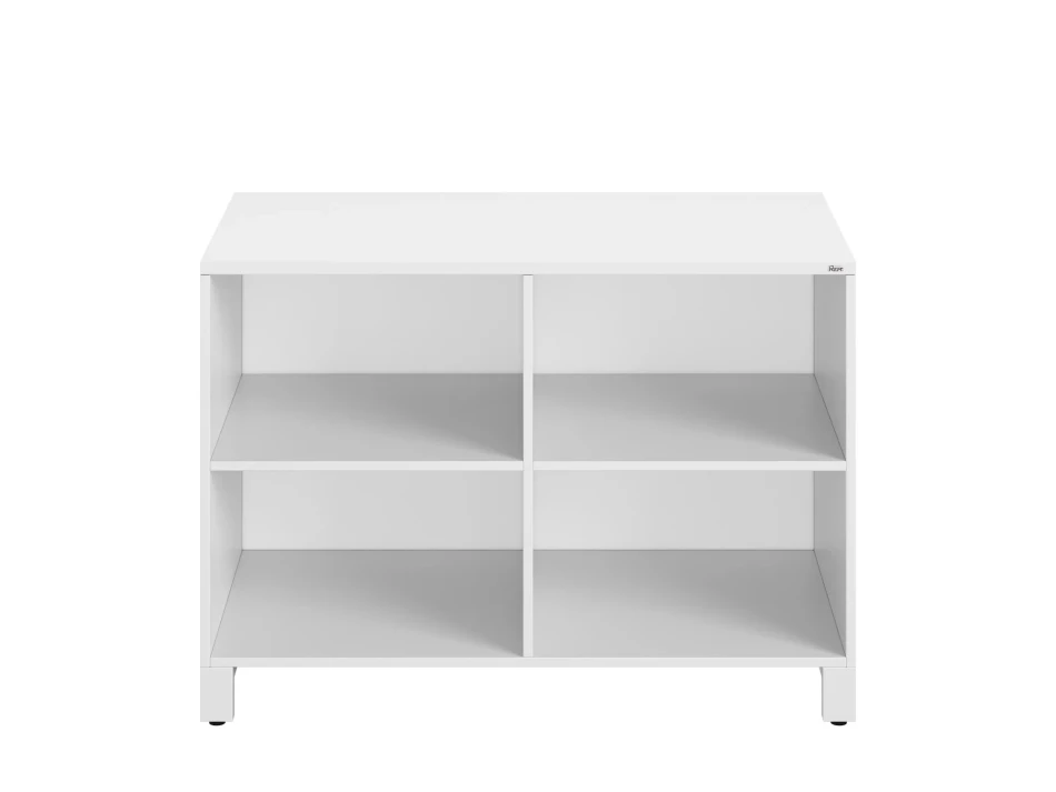 Стеллаж низкий, 4 ячейки 1200х600х850 RM145-12x6 Белый/Белый