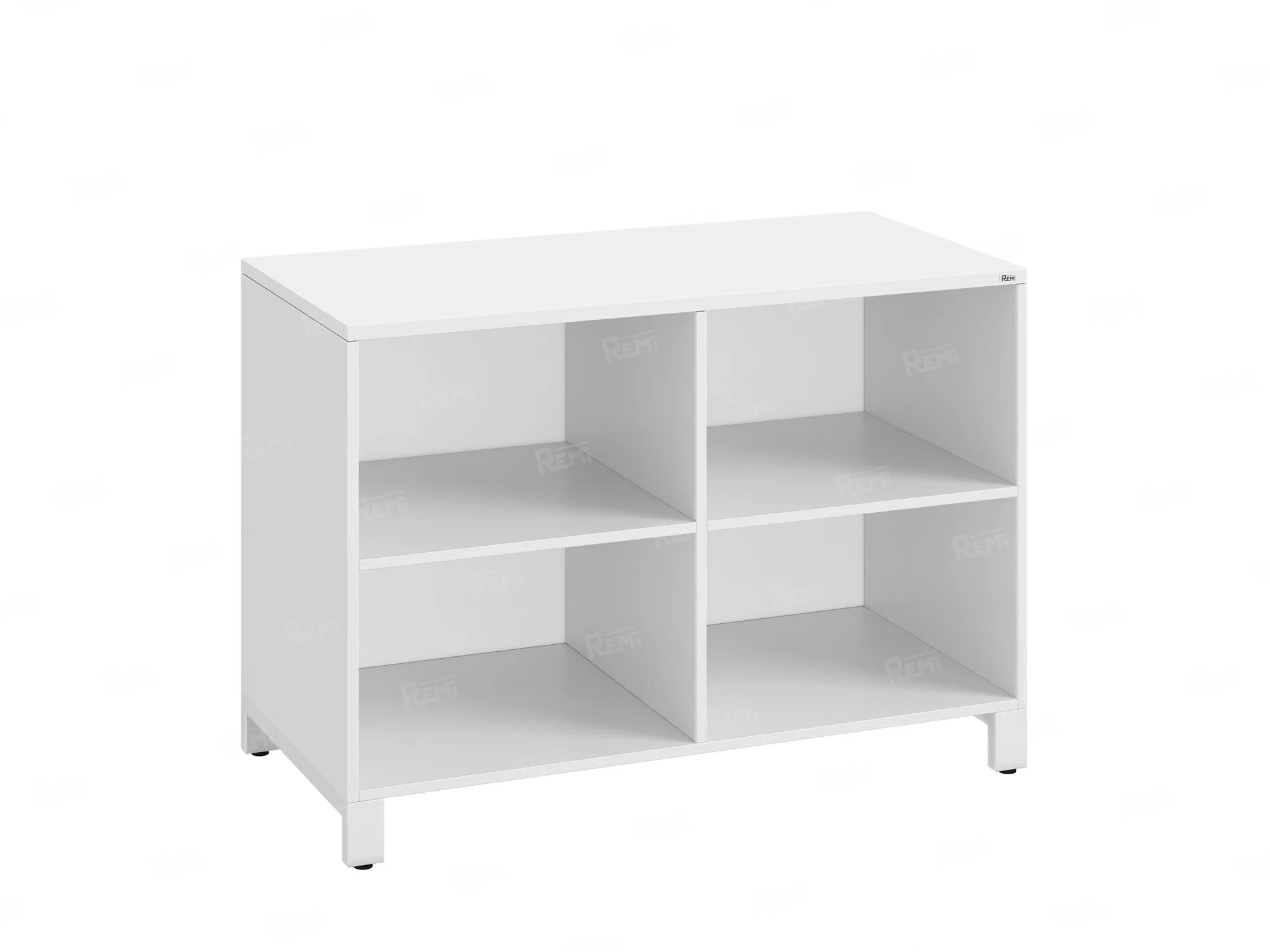 Стеллаж низкий, 4 ячейки 1200х600х850 RM145-12x6 Белый/Белый