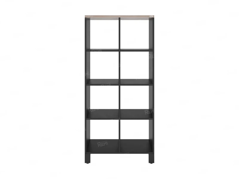 Стеллаж, 8 ячеек 750х370х1620 RM139-75x37 Дуб Маувелла/Черный