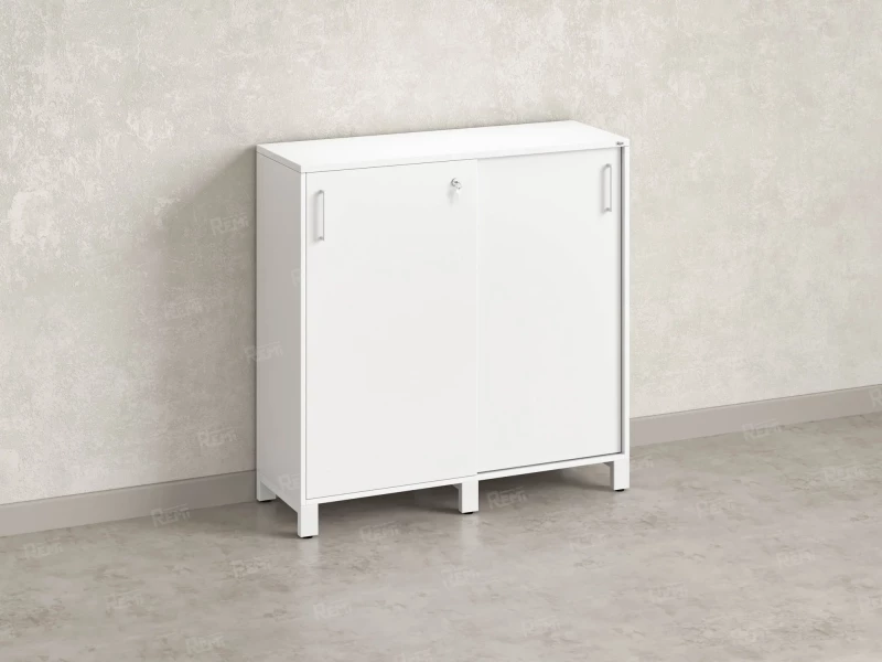 Шкаф-купе низкий, 3 полки 1200x420x1200 RM128-120x42 Белый/Белый