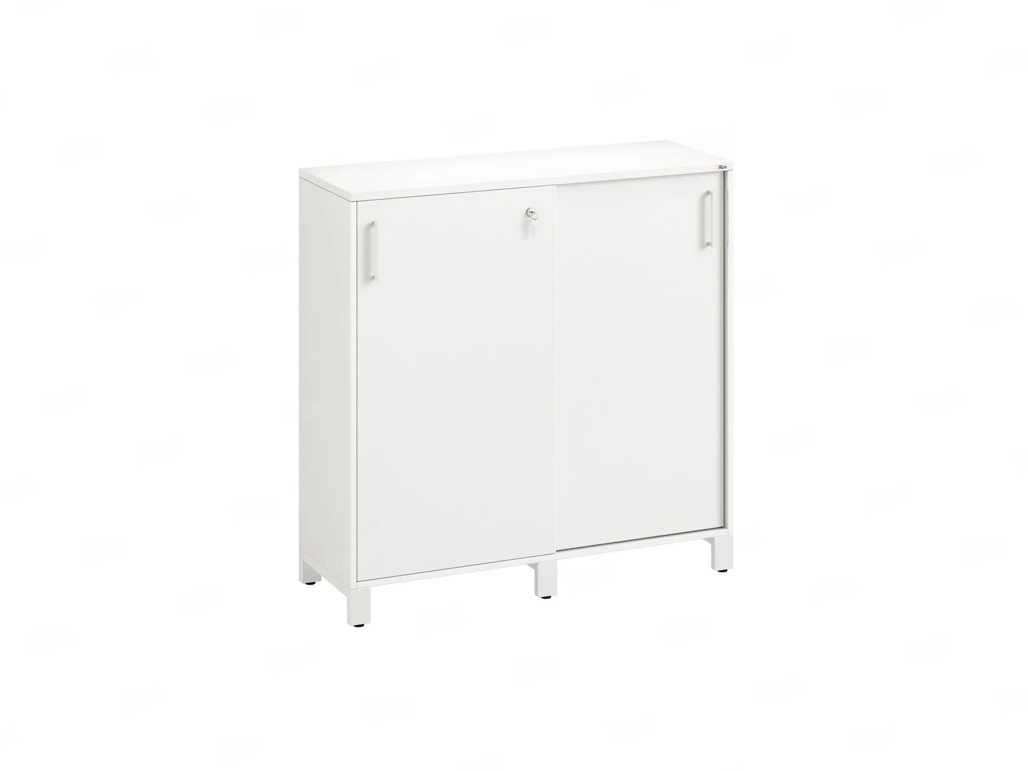 Шкаф-купе низкий, 3 полки 1200x420x1200 RM128-120x42 Белый/Белый