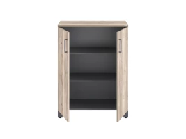 Шкаф распашной, 3 уровня 900x420x1200 RM149-90x42 Дуб Маувелла/Серый