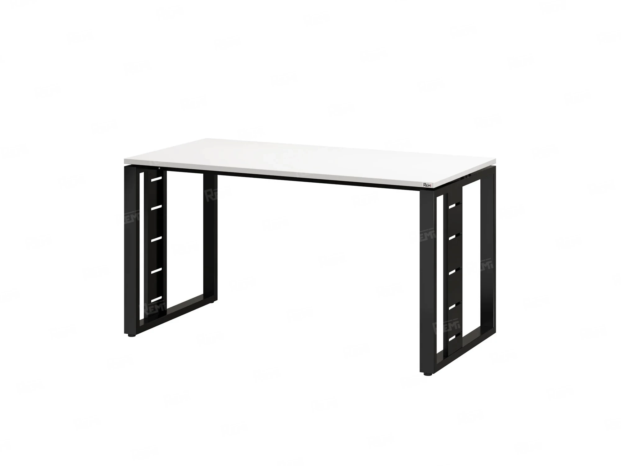 Стол прямой на О-образных опорах 1200x800x750 RM040-12x8 Белый/Черный