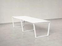 Cтол для переговоров, на V-обазном каркасе 2400x1200x750 RM082-240x120 Белый/Белый