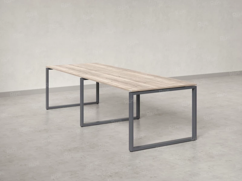 Cтол для переговоров, на О-обазном каркасе 2000x1000x750 RM081-200x100 Дуб Маувелла/Серый