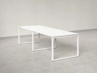 Cтол для переговоров, на О-обазном каркасе 2200x1000x750 RM081-220x100 Белый/Белый