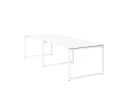 Cтол для переговоров, на О-обазном каркасе 2200x1000x750 RM081-220x100 Белый/Белый