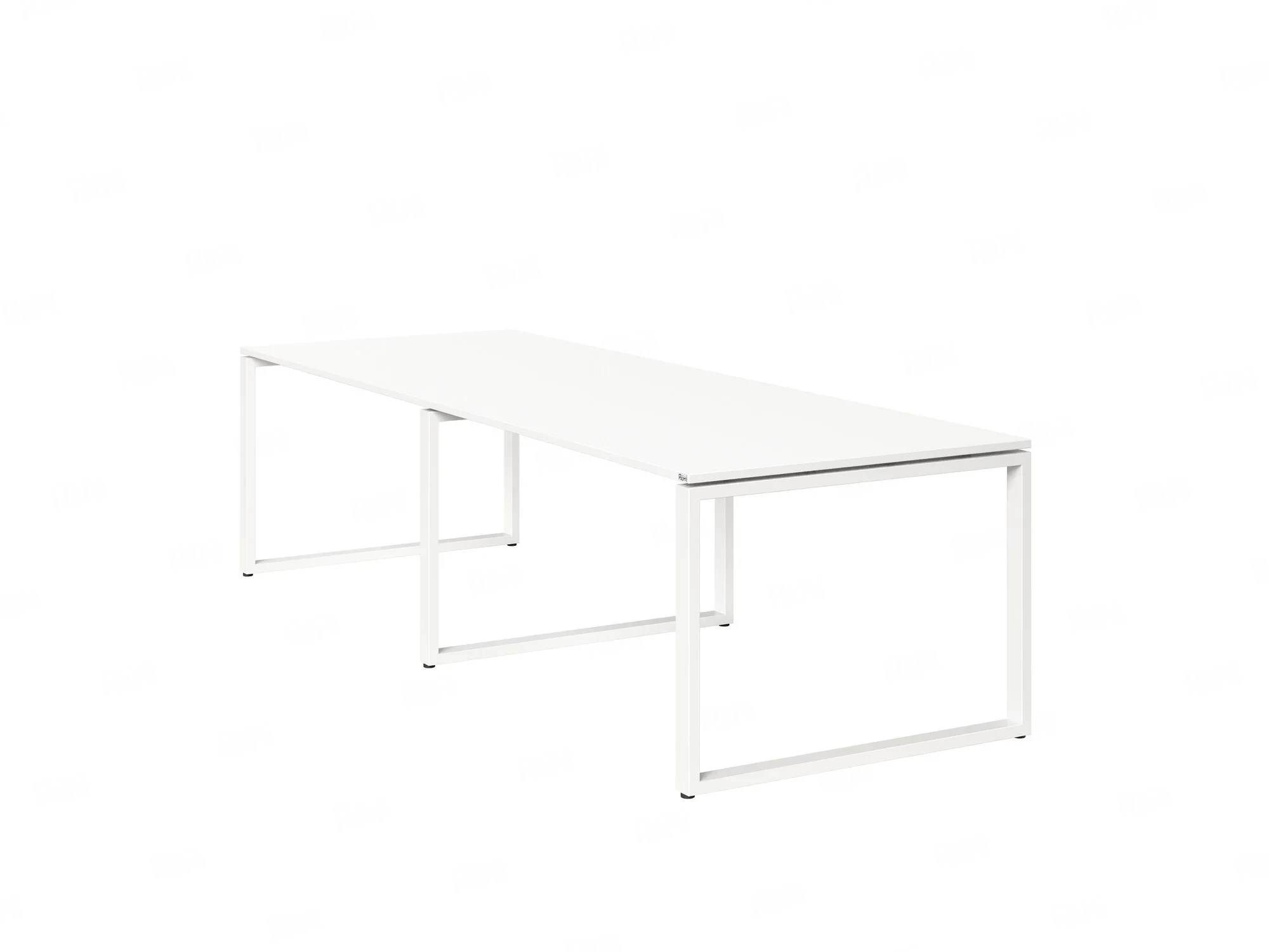 Cтол для переговоров, на О-обазном каркасе 2200x1000x750 RM081-220x100 Белый/Белый