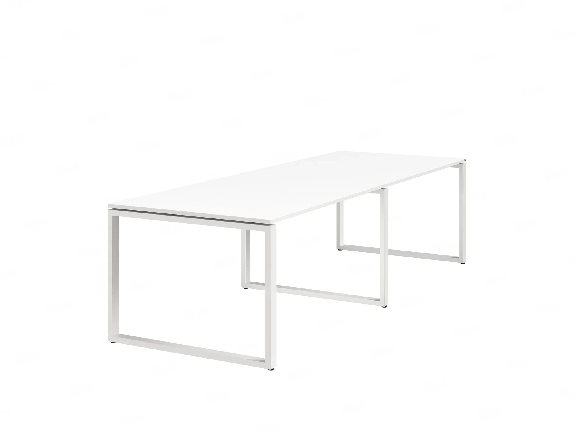 Cтол для переговоров, на О-обазном каркасе 2200x1000x750 RM081-220x100 Белый/Белый