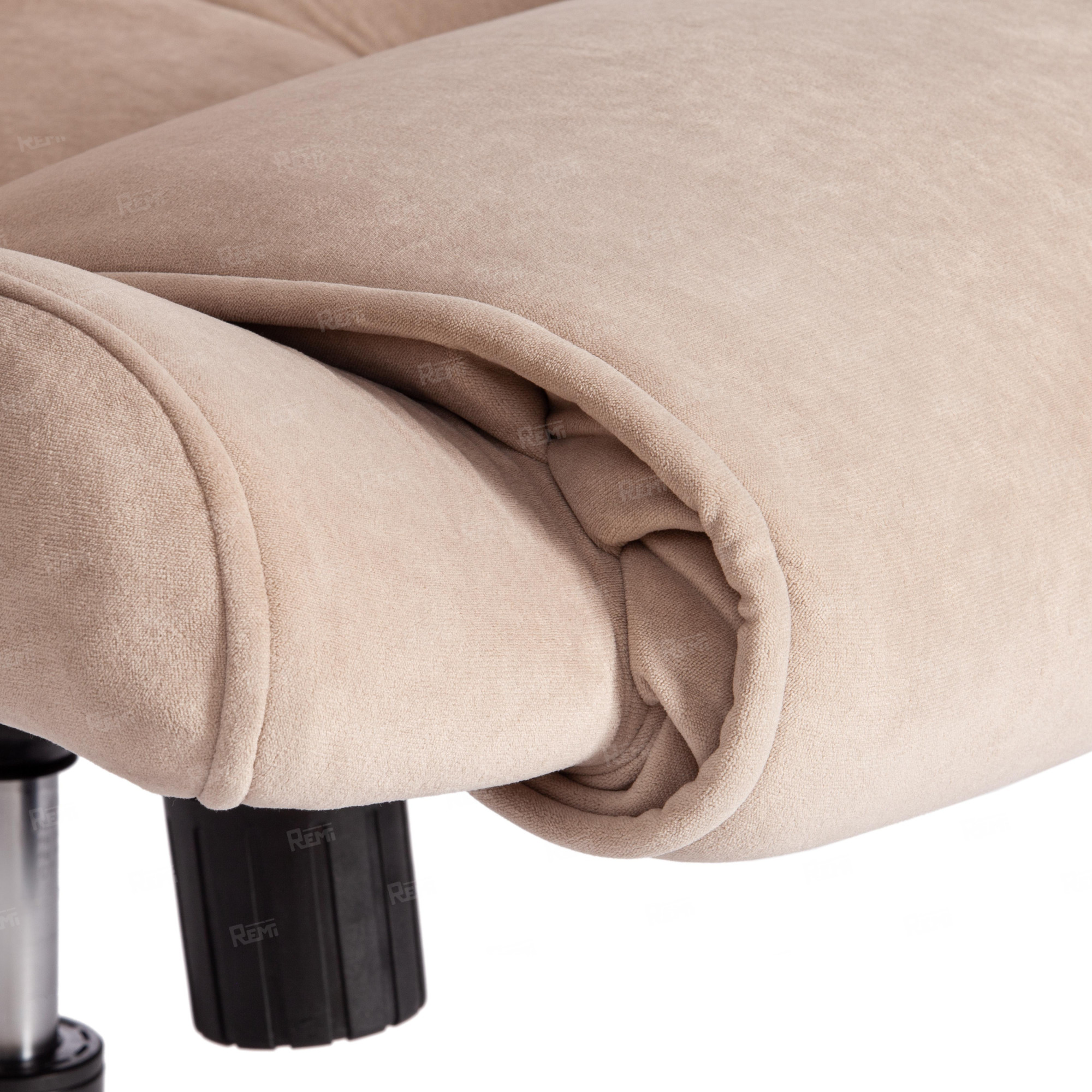 Кресло BERGAMO Бежевый/Бежевый, Флок (арт. 19359)