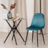 Стул BREEZE (mod. 4724) Бирюзовый/Бирюзовый, Вельвет (арт. 19614)