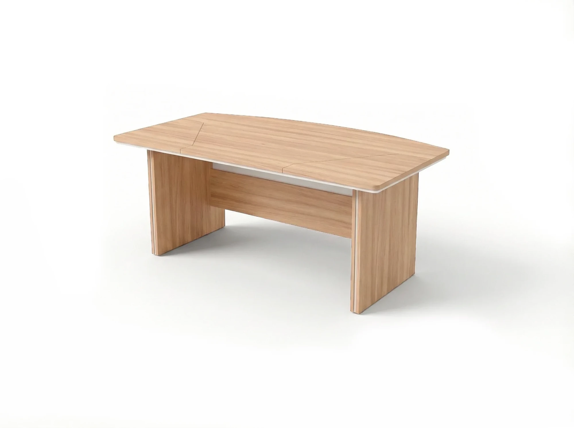 BRL RB068-200x100 Стол руководителя прямой составной 2000х1000х760 Акация/Белый