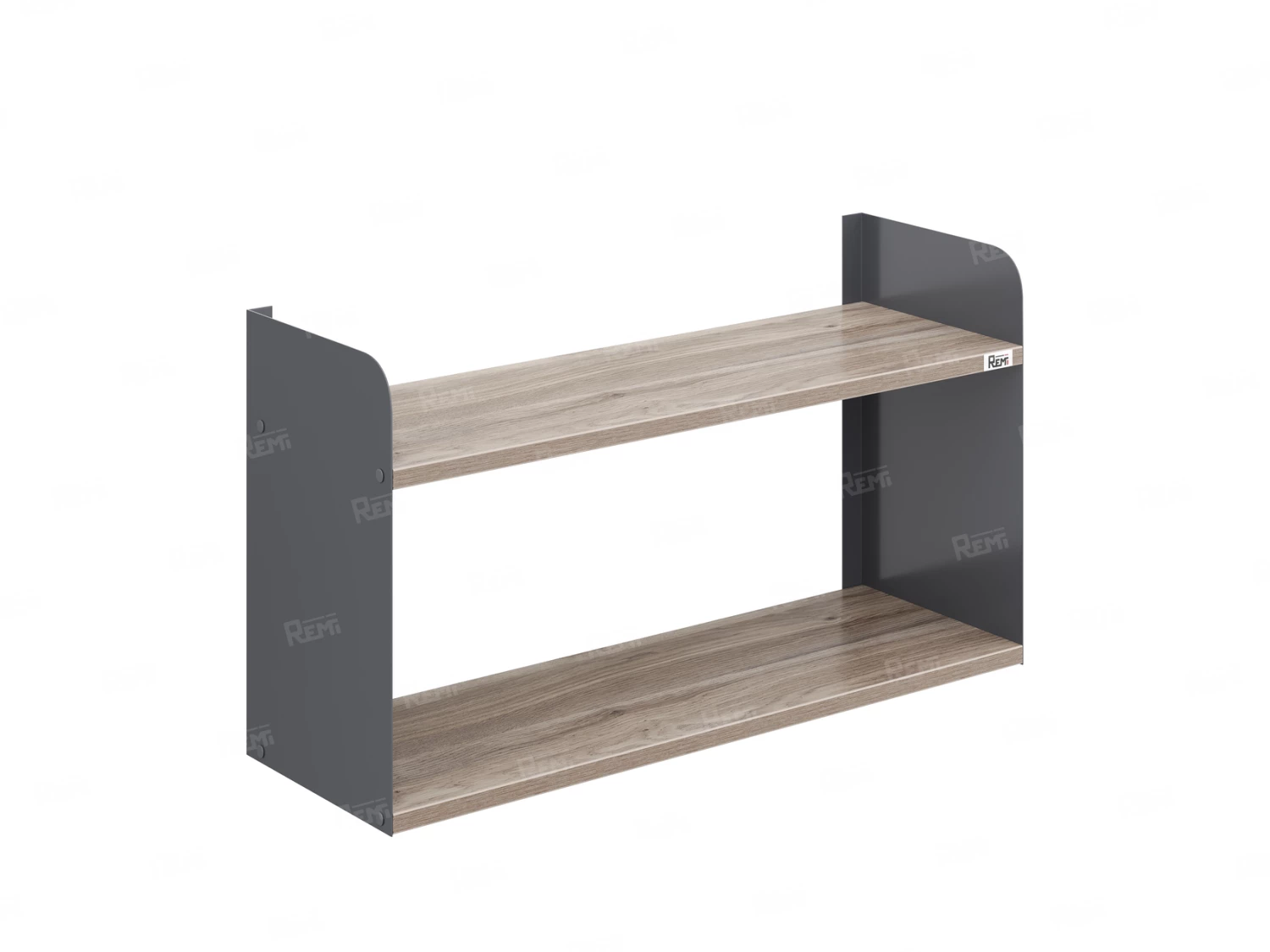 Полка настенная 900x200x500 RM190-90x20 Дуб Маувелла/Серый