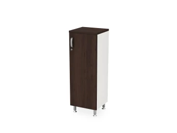 Шкаф закрытый узкий 3 уровня правый 450х430х1290 RB047-45х43R Венге/Белый