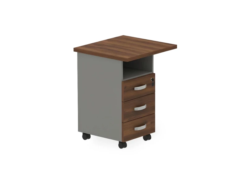 BRL RB092-45х58L Тумба приставная левая 650х580х740 Орех Вармия/Серый вулканический