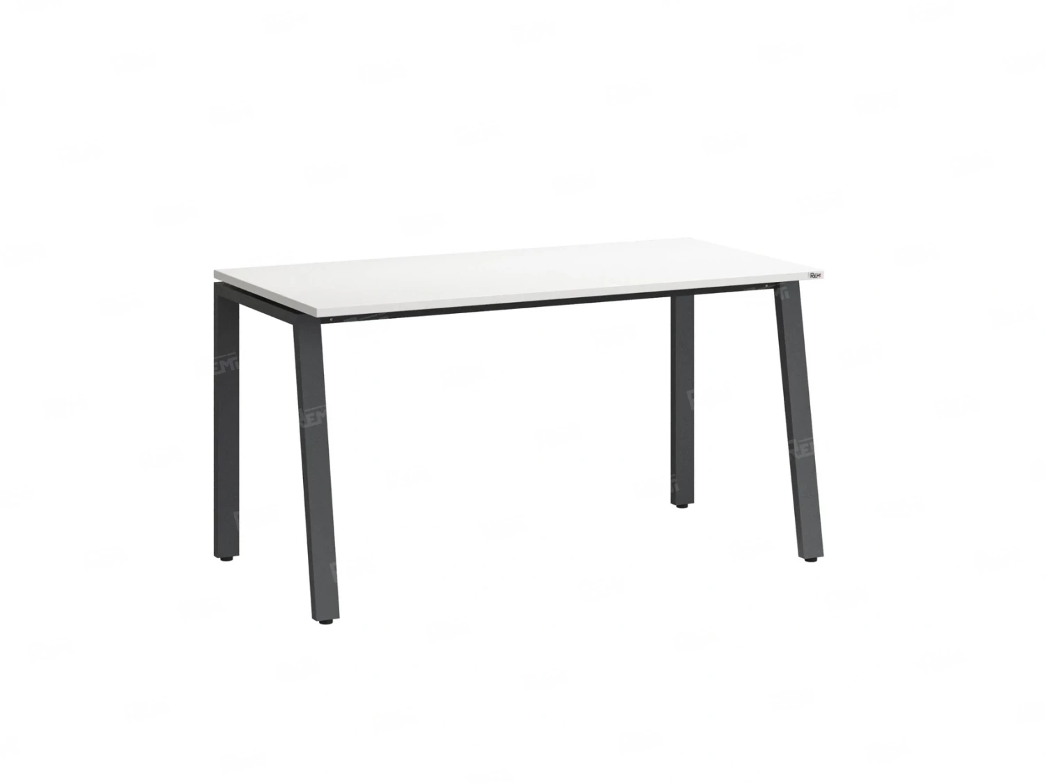 Стол прямой на Л-образных опорах 1200x700x750 RM004-12x7 Белый/Серый