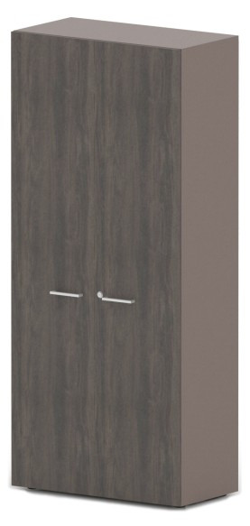 Шкаф RAC081 с замком, с полками и выдвижной вешалкой 89,8x44,8x198,2см Дуб Термо/Серый камень, Серия Аккорд / Accord. Серия Аккорд / Accord. Серия Аккорд / Accord