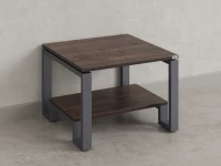 Журнальный стол с полкой 1200x700x550 RM181-12x7 Дуб Апрельский шоколад/Серый