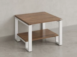 Журнальный стол с полкой 900x600x550 RM181-9x6 Дуб Юстус/Белый