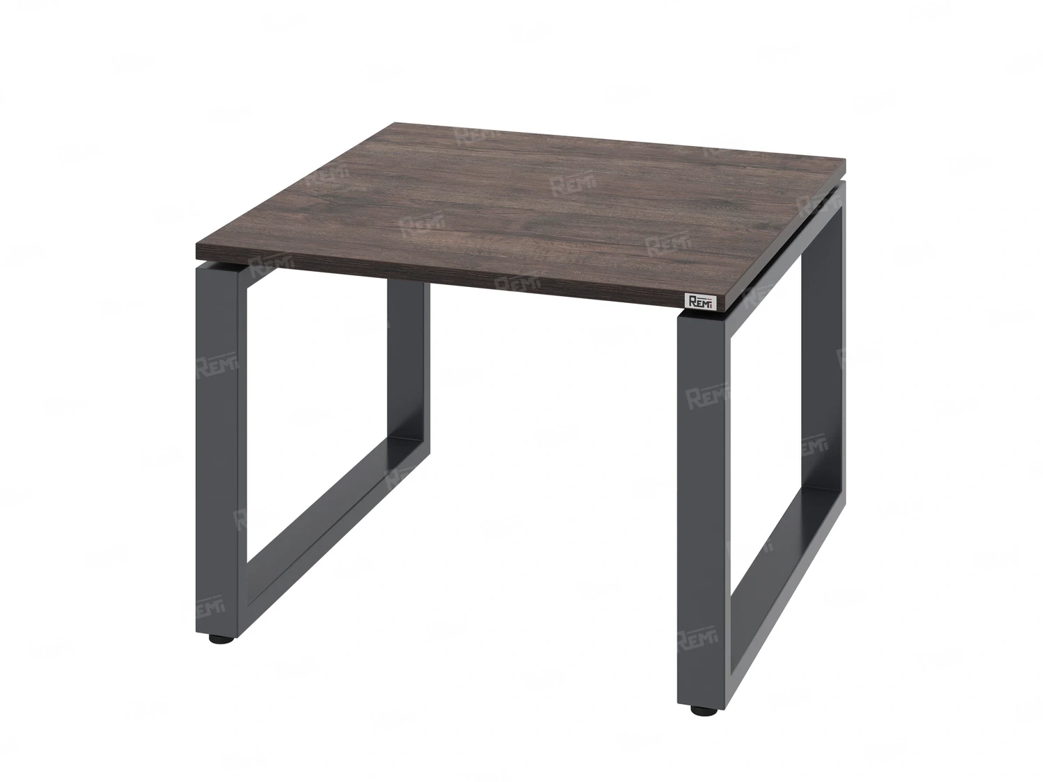 Журнальный стол с полкой 900x800x550 RM182-9x8 Дуб Апрельский шоколад/Серый