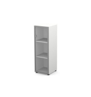 Шкаф узкий, RE122 З/С ХДФ 39,9x42x120 см Белый/Белый, Серия Еврова | Europe