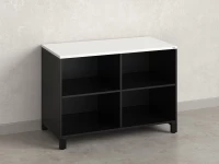 Стеллаж низкий, 4 ячейки 1200х600х850 RM145-12x6 Белый/Черный