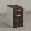 Тумба приставная, 4 ящика 400x600x750 RM121-40x60 Дуб Апрельский шоколад/Белый
