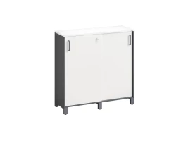 Шкаф-купе низкий, 3 полки 1200x420x1200 RM128-120x42 Белый/Серый