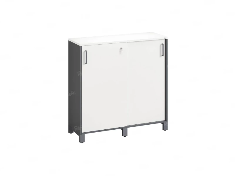 Шкаф-купе низкий, 3 полки 1200x420x1200 RM128-120x42 Белый/Серый