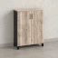 Шкаф распашной, 3 уровня 900x420x1200 RM149-90x42 Дуб Маувелла/Черный