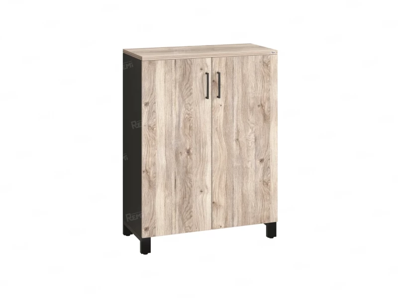 Шкаф распашной, 3 уровня 900x420x1200 RM149-90x42 Дуб Маувелла/Черный