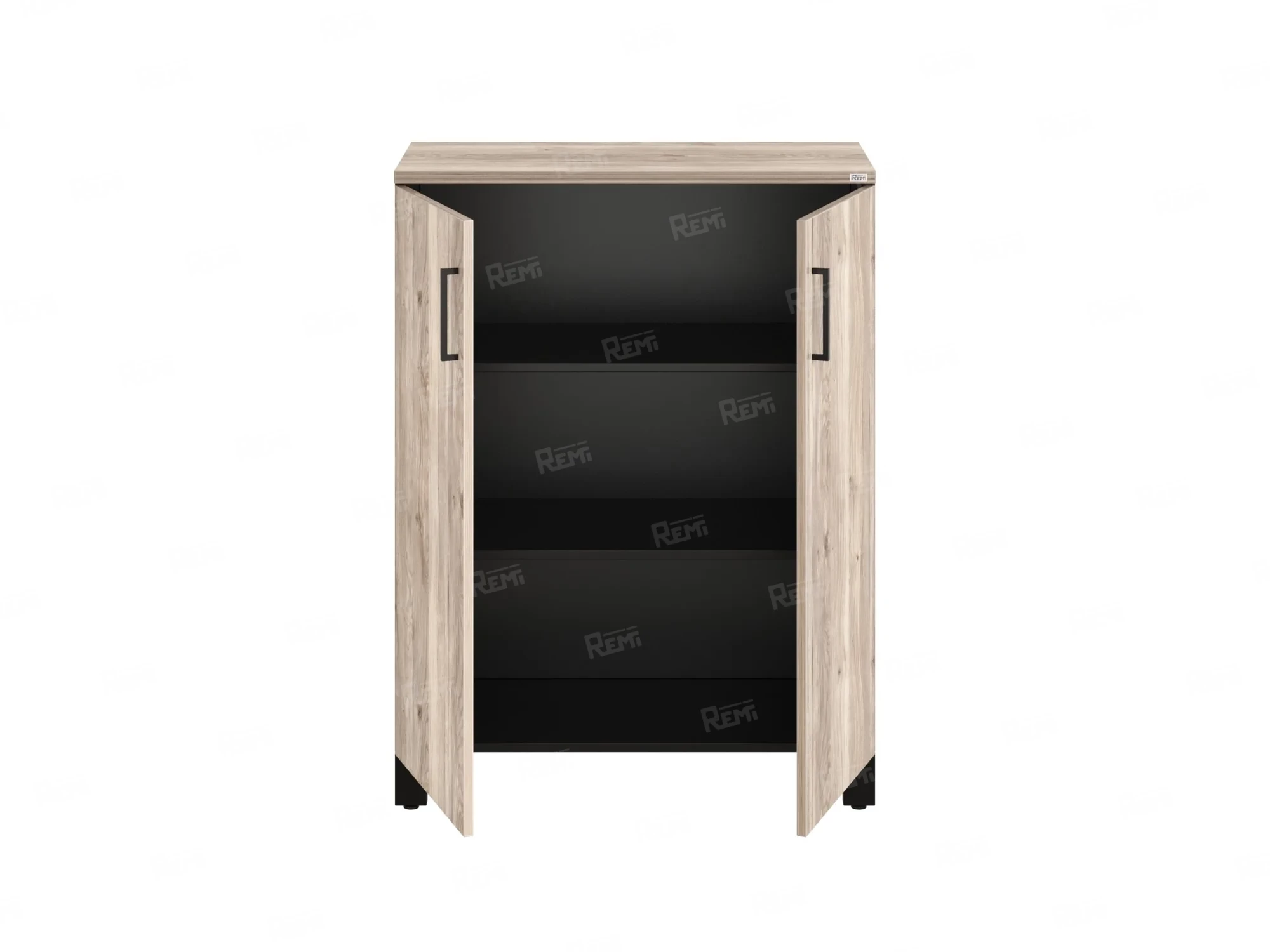 Шкаф распашной, 3 уровня 900x420x1200 RM149-90x42 Дуб Маувелла/Черный