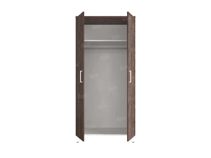 Гардероб, штанга, 1 полка 900x600x1900 RM158-90x60 Дуб Апрельский шоколад/Белый