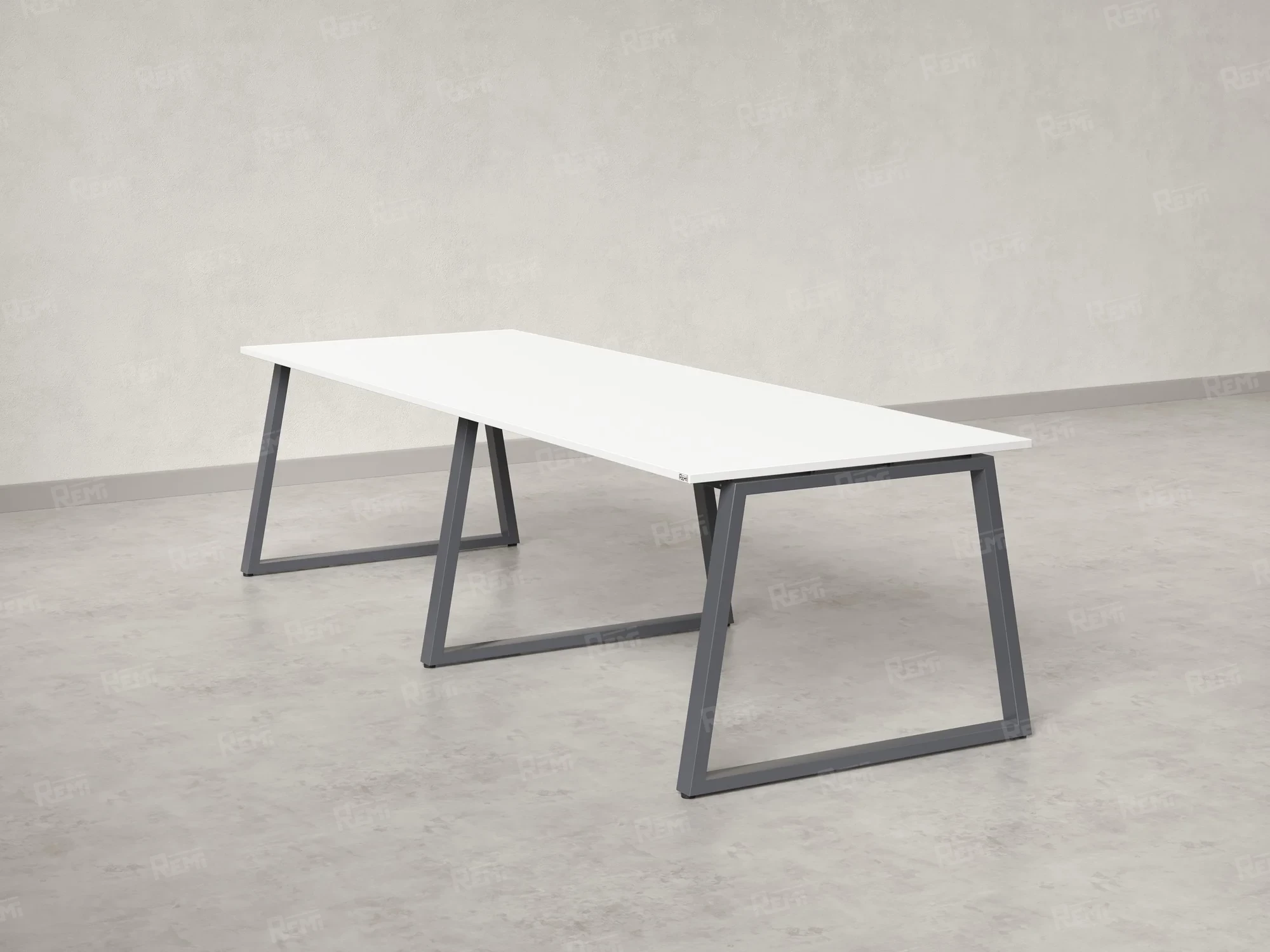 Cтол для переговоров, на A-обазном каркасе 2600x1250x750 RM083-260x125 Белый/Серый