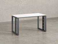 Стол прямой на О-образных опорах 1200x800x750 RM040-12x8 Белый/Серый