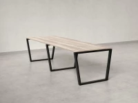 Cтол для переговоров, на V-обазном каркасе 2200x1200x750 RM082-220x120 Дуб Маувелла/Черный