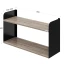 Полка настенная 900x200x500 RM190-90x20 Дуб Маувелла/Черный