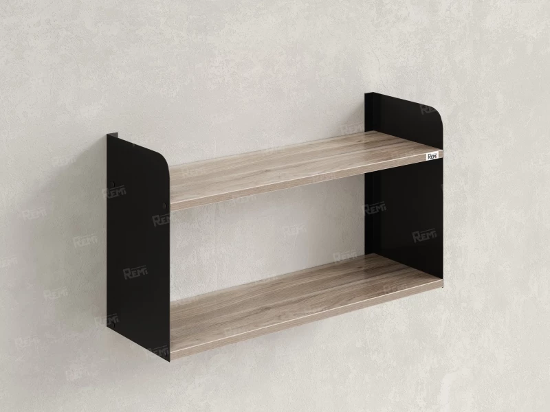 Полка настенная 900x200x500 RM190-90x20 Дуб Маувелла/Черный
