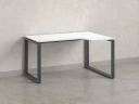 Стол угловой, О-опора, правый 1800x800/1000x750, RM054-18x8-10 Белый/Серый
