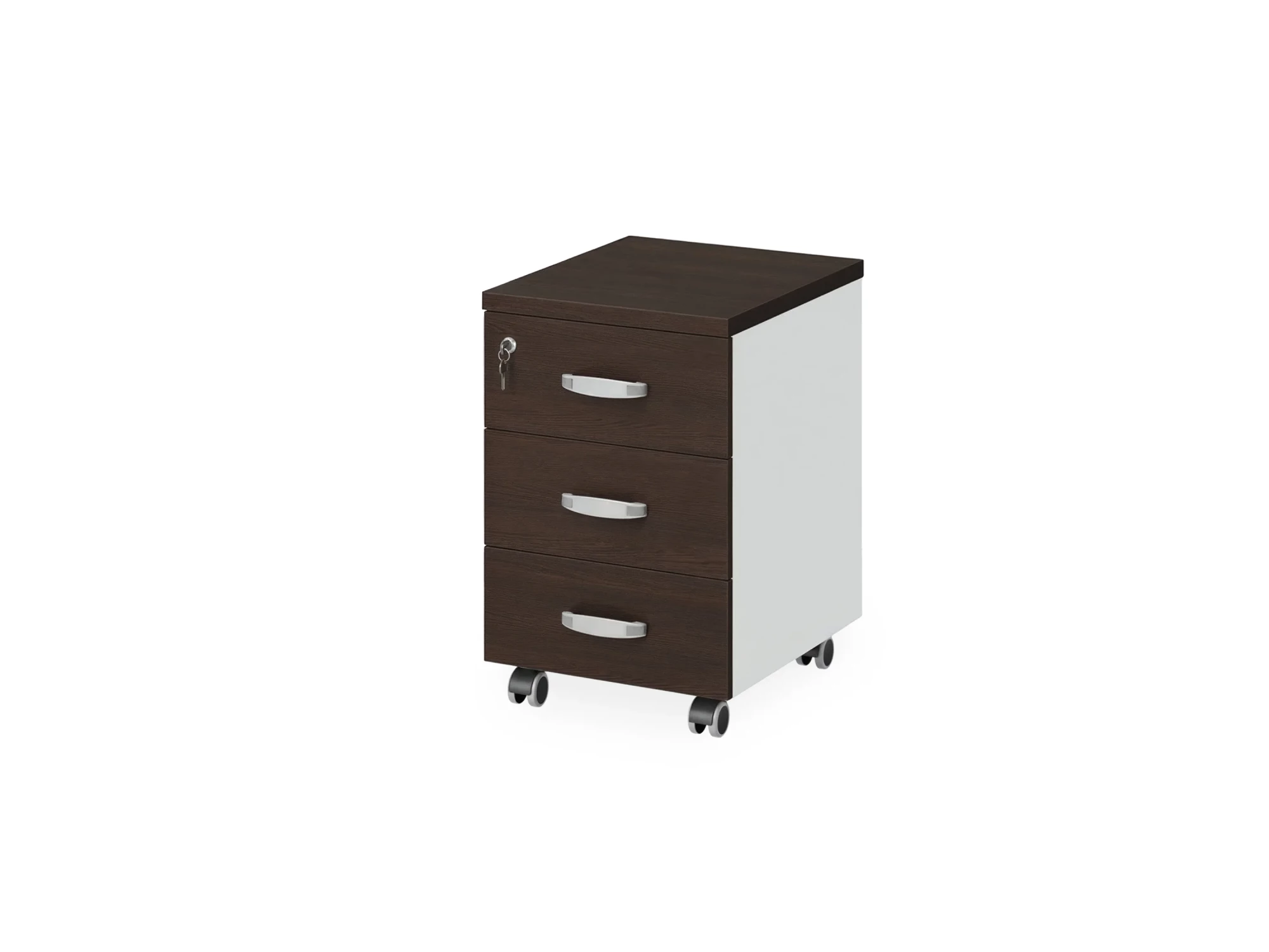 BRL RB033-40х50 Тумба мобильная 400х500х610 Венге/Белый