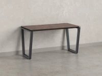 Стол прямой на U-образных опорах 800x600x750 RM003-8x6 Дуб Апрельский шоколад/Серый