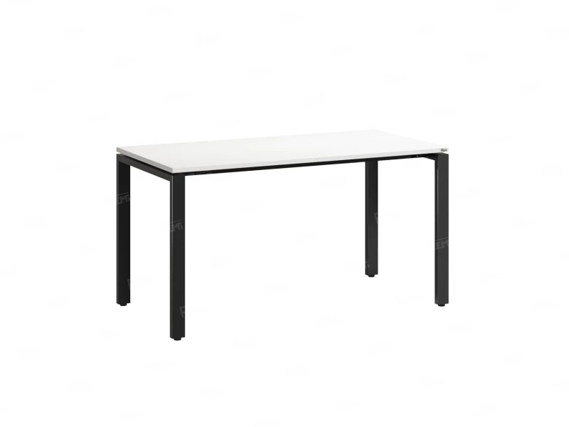 Стол прямой на П-образных опорах 1000x800x750 RM001-10x8 Белый/Черный