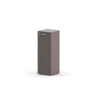 Шкаф узкий, RAC052 средний, правый с замком 45,1x44,8x119,8см Дуб Термо/Серый камень, Серия Аккорд / Accord