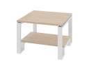 Журнальный стол с полкой 800x700x550 RM181-8x7 Вяз Швейцарский светлый/Белый