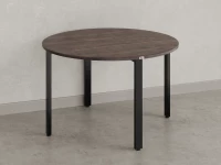 Круглый стол на П-образных опорах 1400x1400x750 RM186-14x14 Дуб Апрельский шоколад/Черный